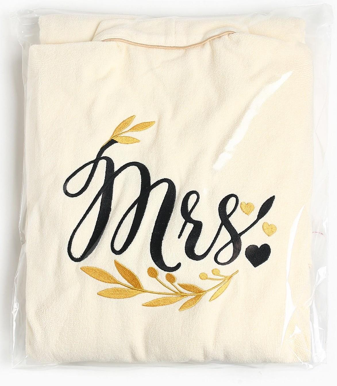 Халат махровый женский Missis размер 50-52, 100% хлопок