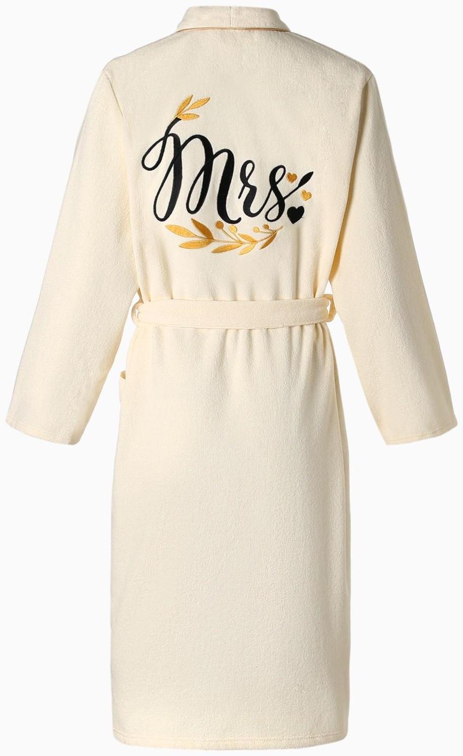 Халат махровый женский Missis размер 50-52, 100% хлопок