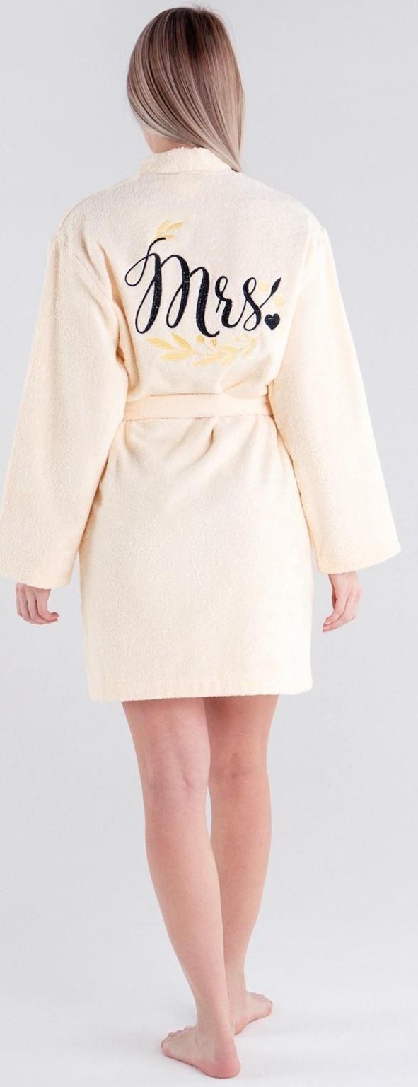 Халат махровый женский Missis размер 50-52, 100% хлопок