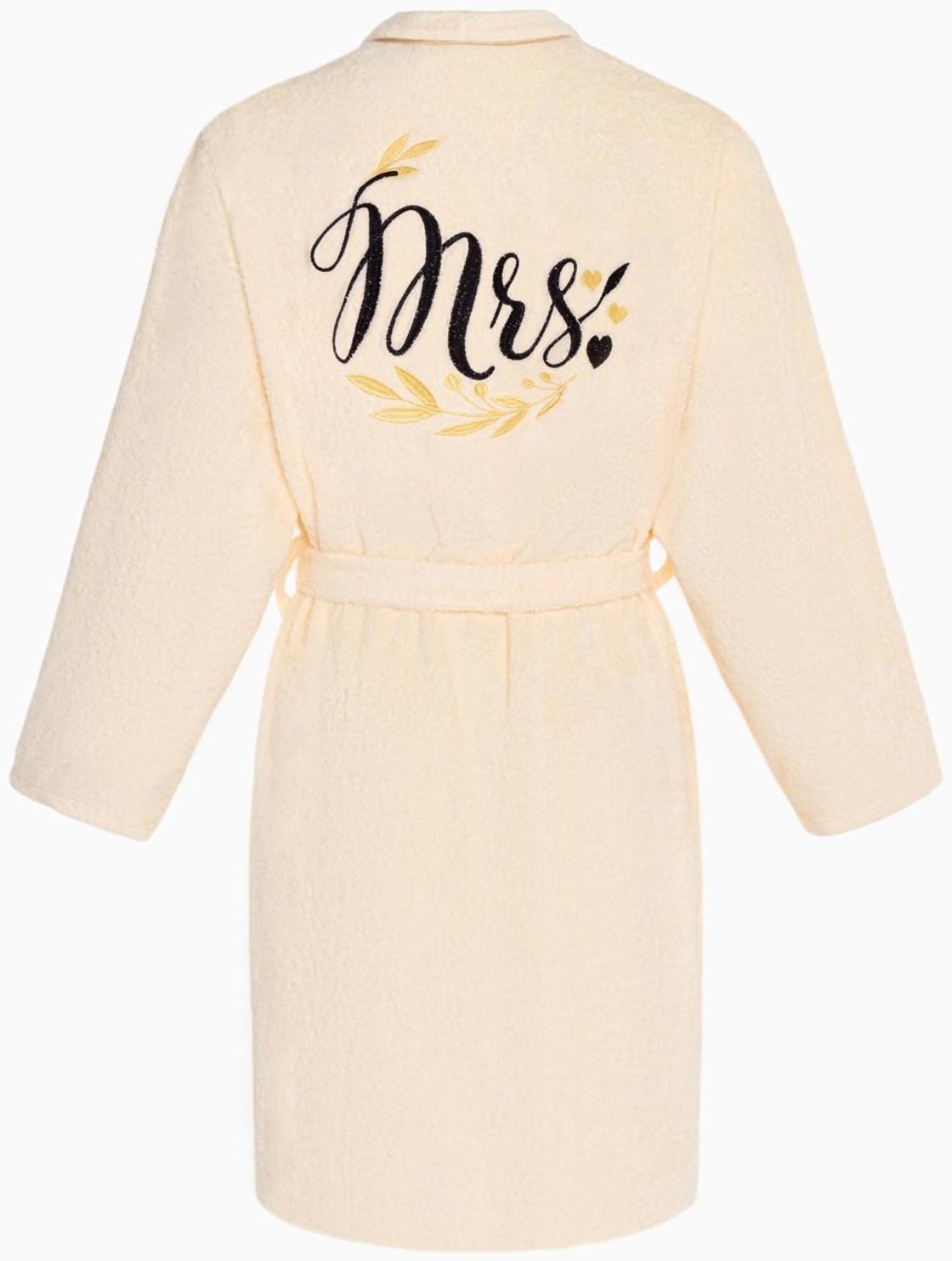 Халат махровый женский Missis размер 50-52, 100% хлопок