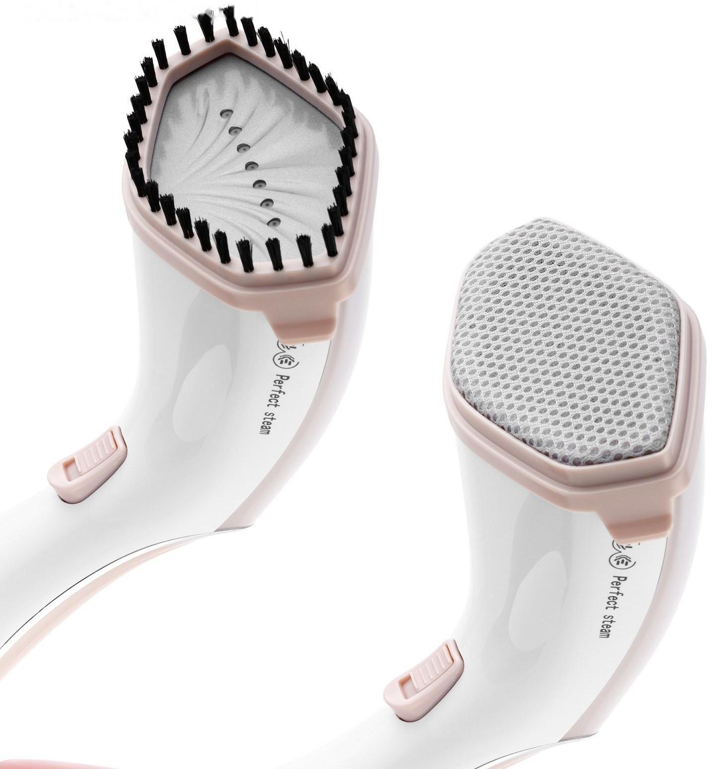 Отпариватель Kitfort КТ-929-1, ручной, 1600 Вт, 240 мл, 20 г/мин, бело-коричневый