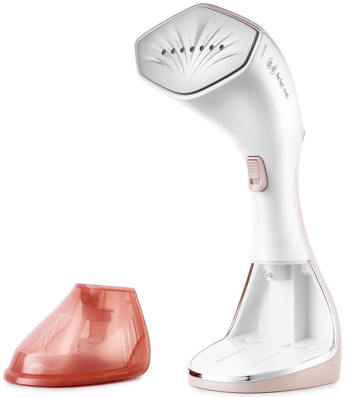 Отпариватель Kitfort КТ-929-1, ручной, 1600 Вт, 240 мл, 20 г/мин, бело-коричневый