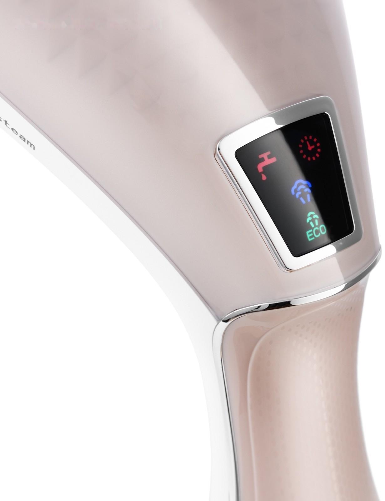 Отпариватель Kitfort КТ-929-1, ручной, 1600 Вт, 240 мл, 20 г/мин, бело-коричневый