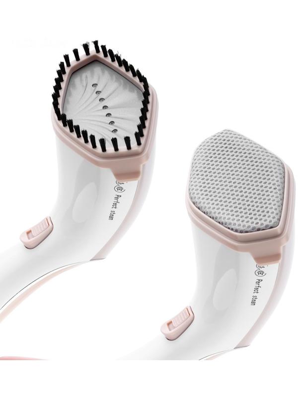 Отпариватель Kitfort КТ-929-1, ручной, 1600 Вт, 240 мл, 20 г/мин, бело-коричневый