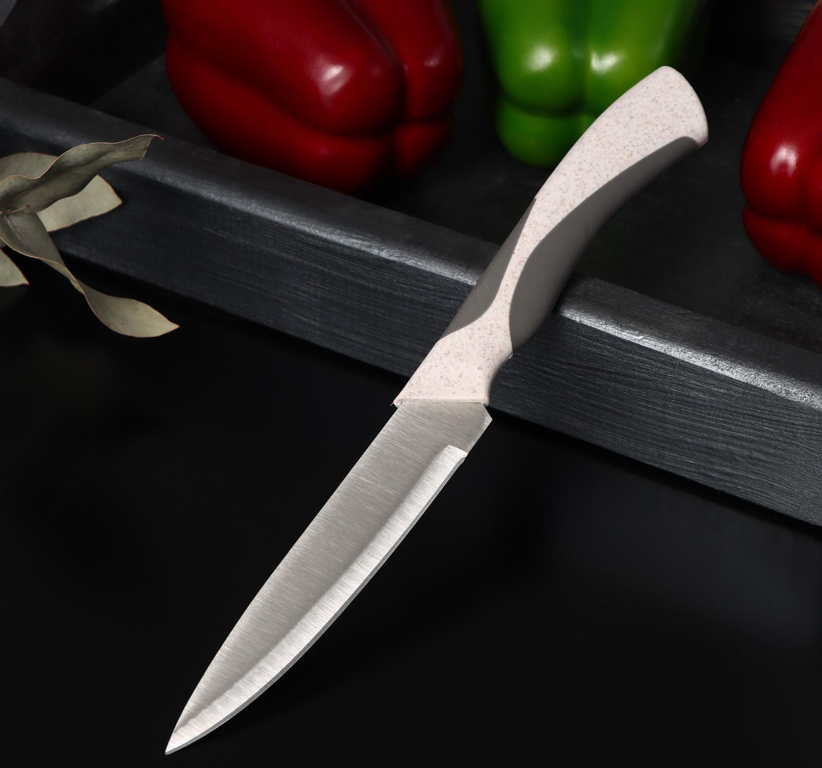 Нож кухонный «Мезури», лезвие 12,5 см, цвет МИКС