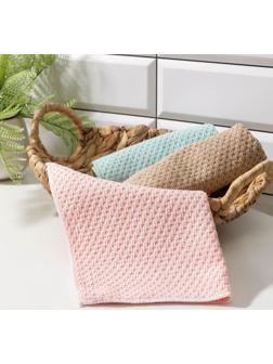 Салфетка микрофибра Доляна, 30×30 см, цвет МИКС