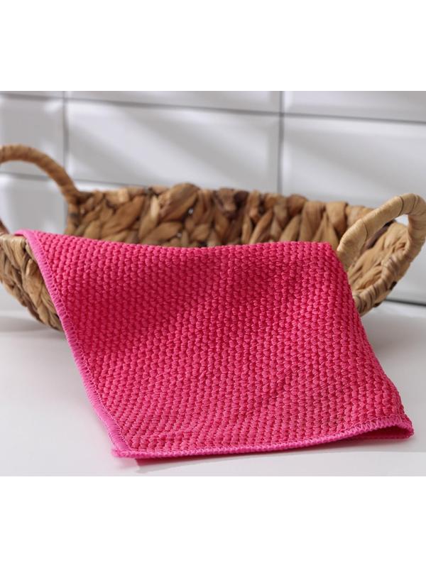 Салфетка микрофибра Доляна, 30×30 см, цвет МИКС