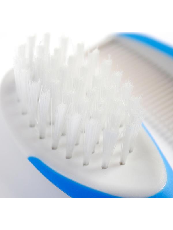 Набор для ухода за волосами, щетка+ расческа, цвет голубой