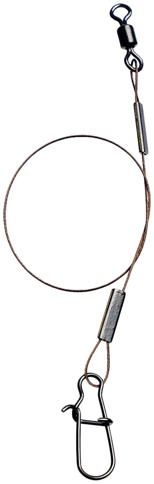 Поводок стальной AFW, 7 нитей, диаметр 0.38 мм, тест 18 кг, 15 см, 3 шт.