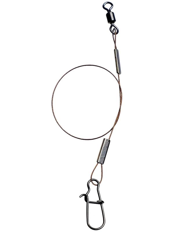 Поводок стальной AFW, 7 нитей, диаметр 0.38 мм, тест 18 кг, 15 см, 3 шт.