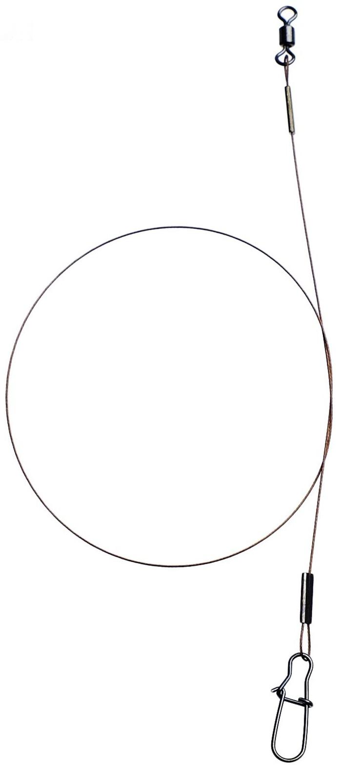 Поводок стальной AFW, 7 нитей, диаметр 0.38 мм, тест 18 кг, 30 см, 3 шт.