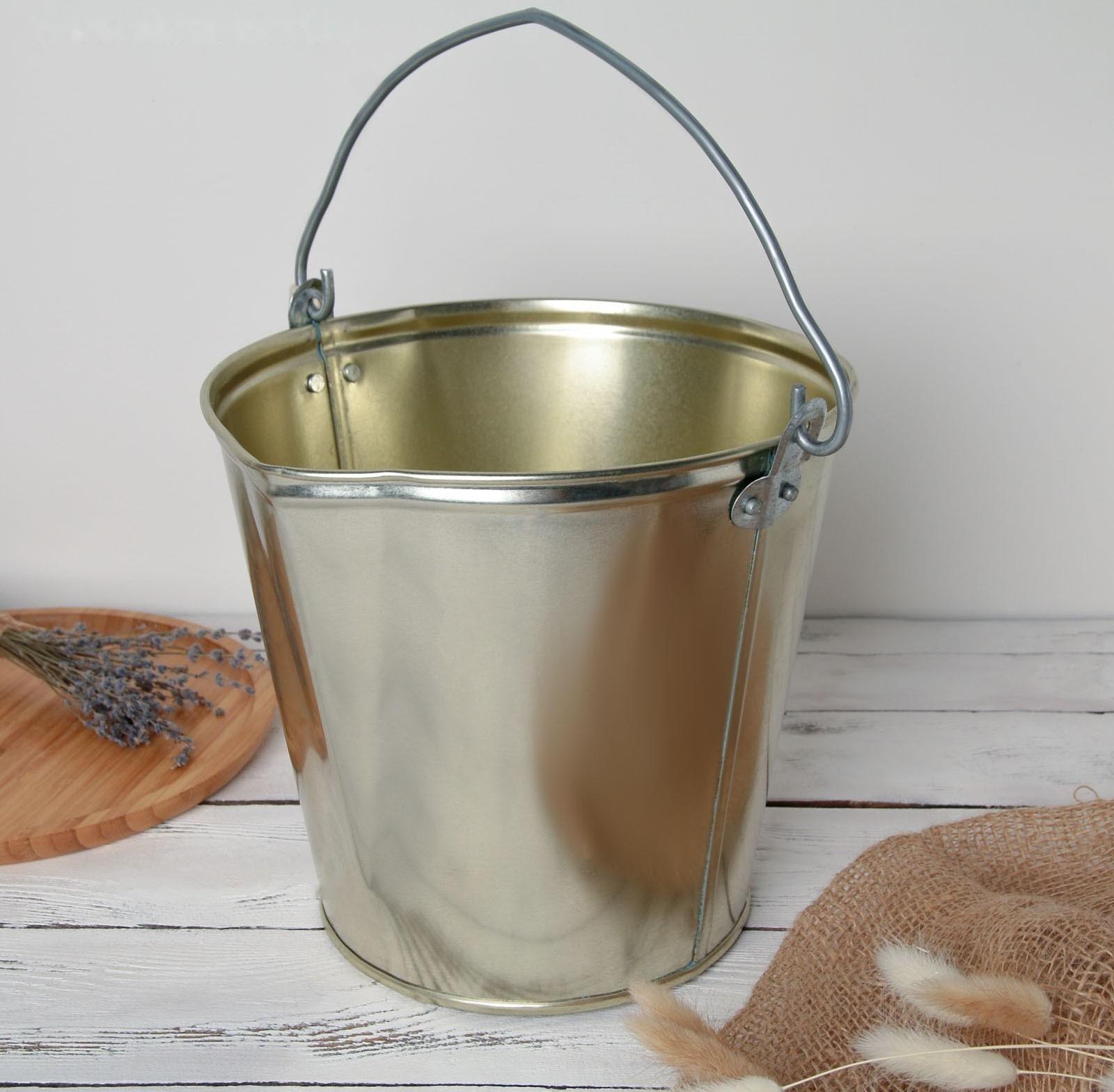 Подойник, 12 л, жесть лакированная, ГОСТ