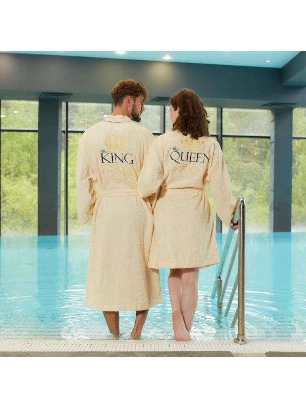 Халат махровый мужской King, размер 56-58, 100% хлопок