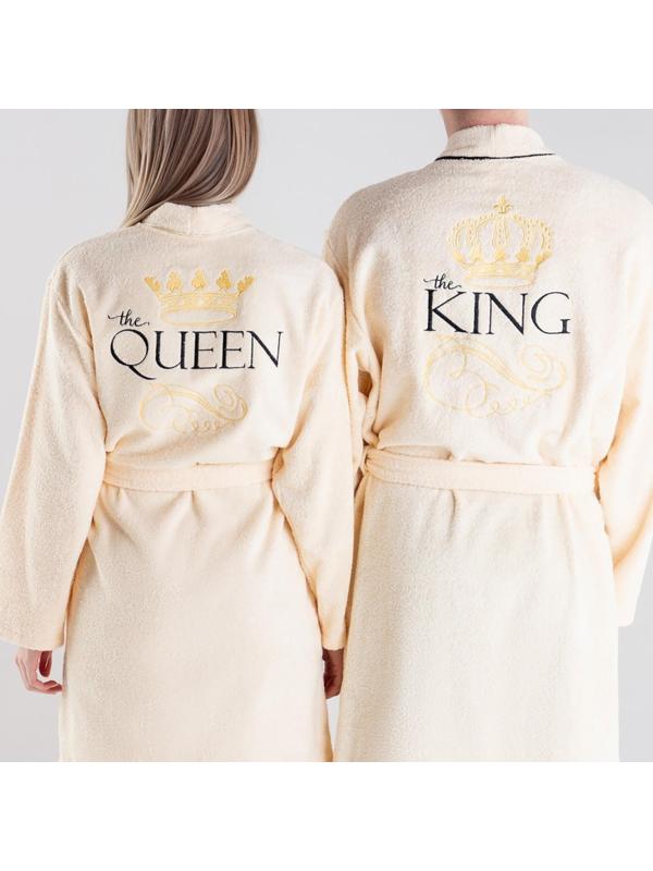 Халат махровый мужской King, размер 56-58, 100% хлопок