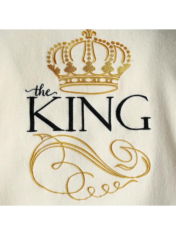 Халат махровый мужской King, размер 56-58, 100% хлопок