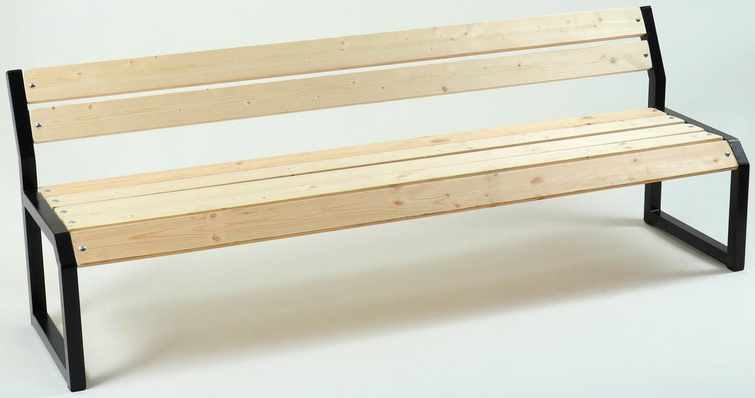 Скамейка со спинкой 