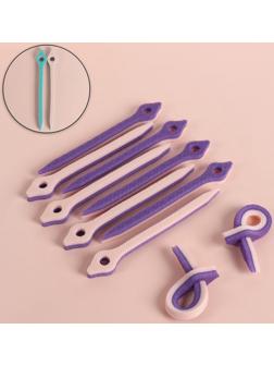 Бигуди с фиксатором, d = 1 см, 17 см, 10 шт, цвет МИКС