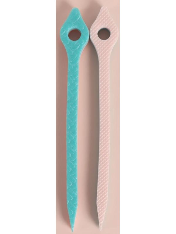 Бигуди с фиксатором, d = 1 см, 17 см, 10 шт, цвет МИКС