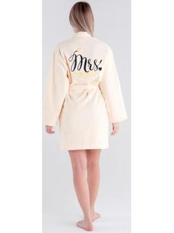 Халат махровый женский Missis размер 46-48, 100% хлопок