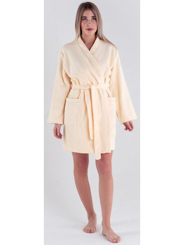 Халат махровый женский Missis размер 46-48, 100% хлопок