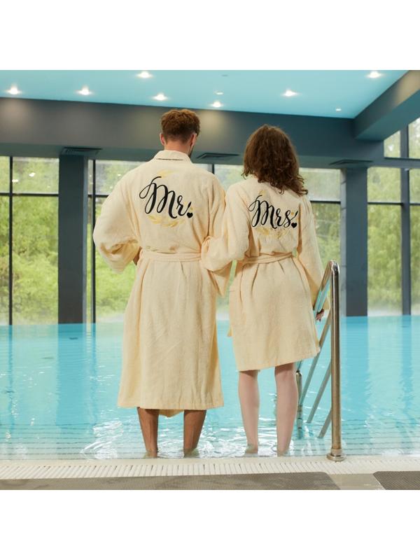 Халат махровый женский Missis размер 46-48, 100% хлопок