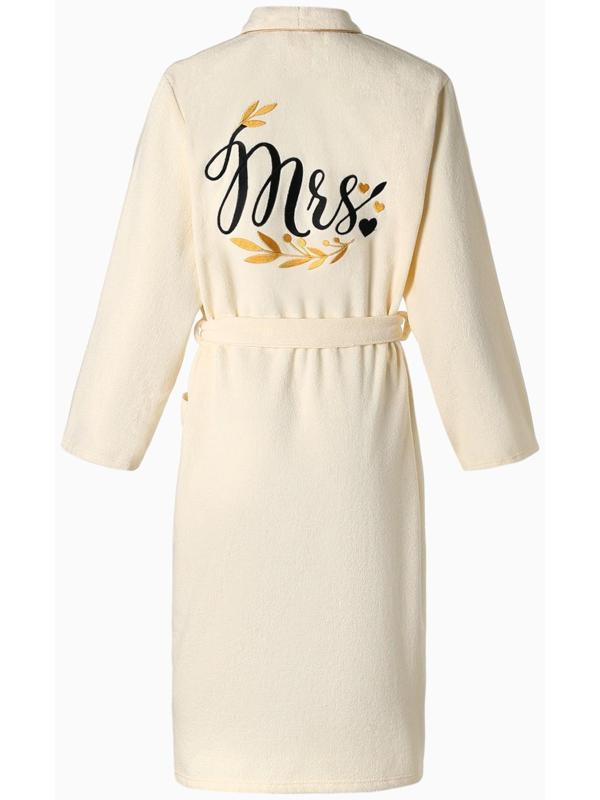 Халат махровый женский Missis размер 46-48, 100% хлопок