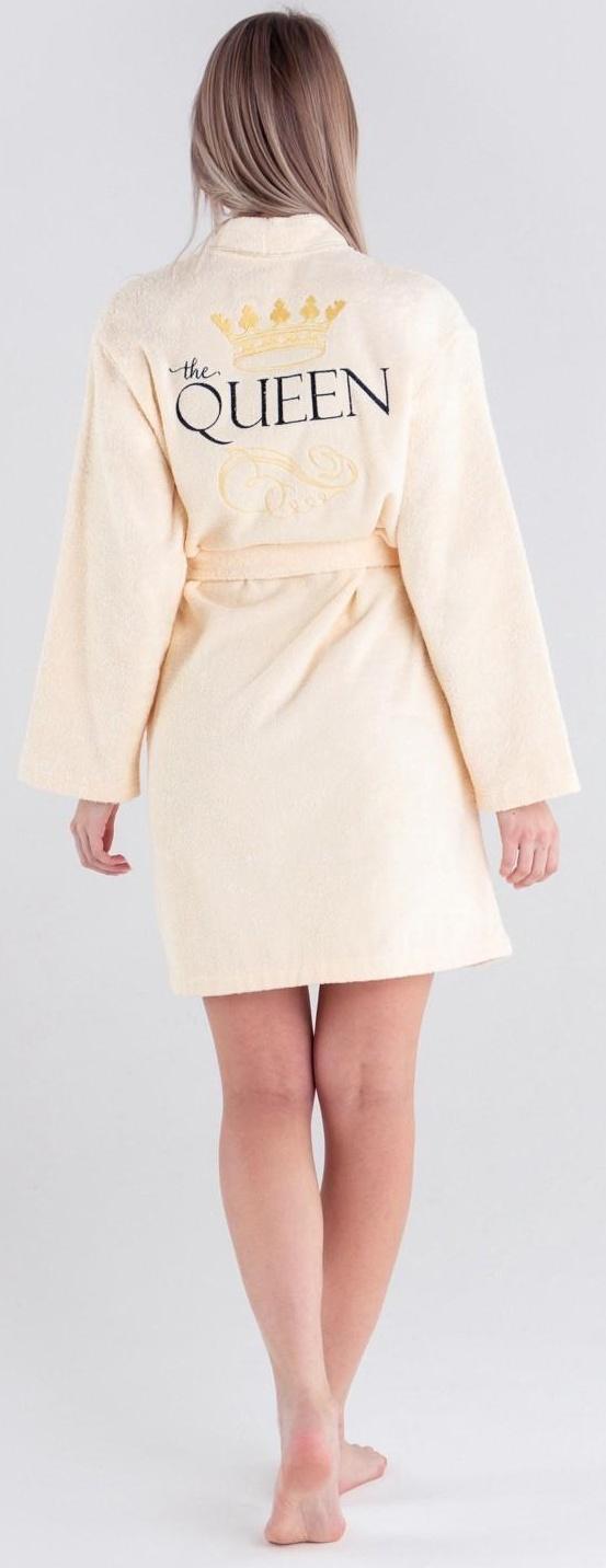 Халат махровый женский Queen размер 50-52, 100% хлопок