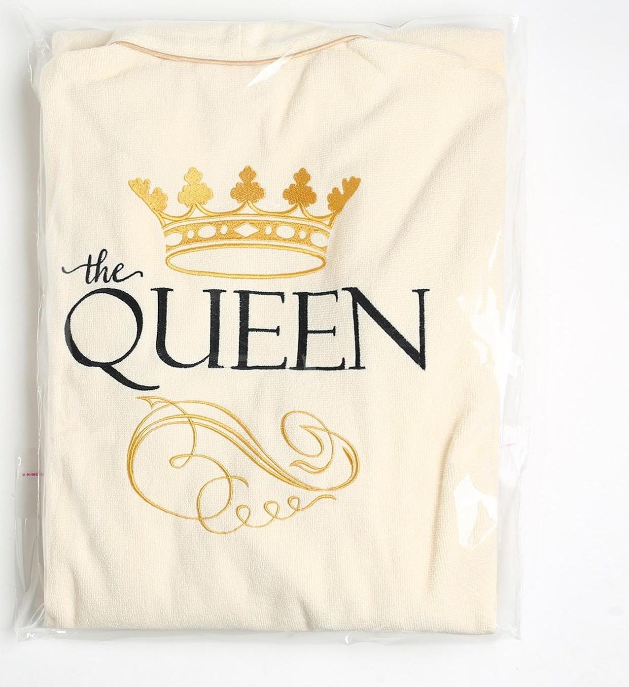 Халат махровый женский Queen размер 50-52, 100% хлопок