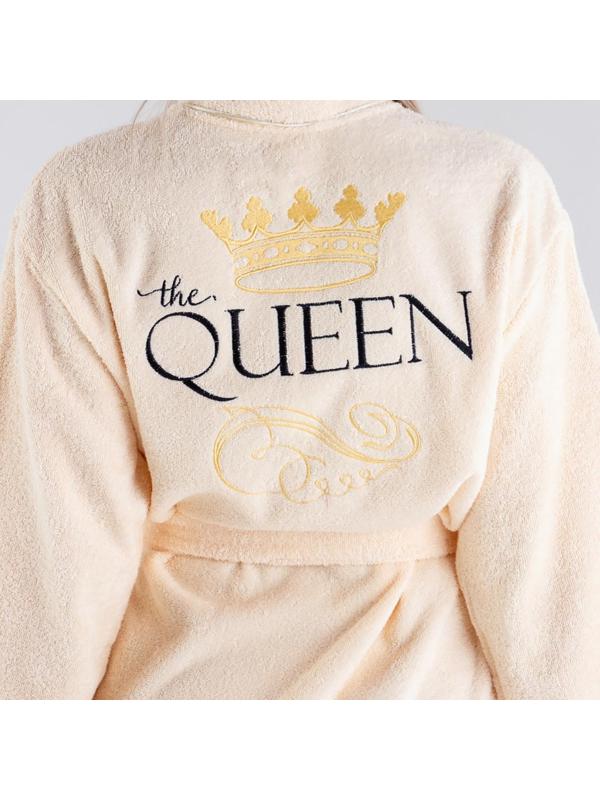 Халат махровый женский Queen размер 50-52, 100% хлопок