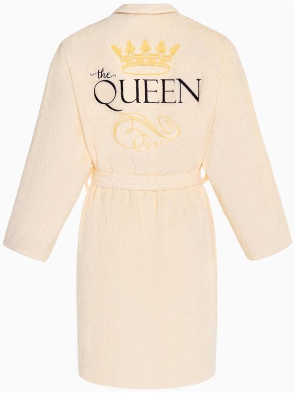 Халат махровый женский Queen размер 50-52, 100% хлопок