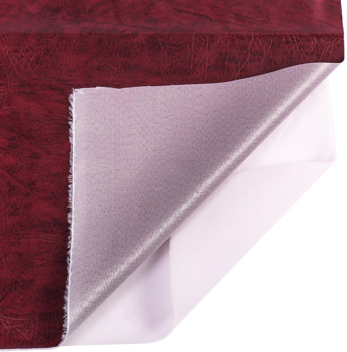 Комплект для обивки дверей, 110 × 200 см: иск.кожа, поролон 3 мм, гвозди, бордо, «Эконом»