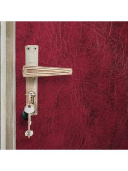 Комплект для обивки дверей, 110 × 200 см: иск.кожа, поролон 3 мм, гвозди, бордо, «Эконом»