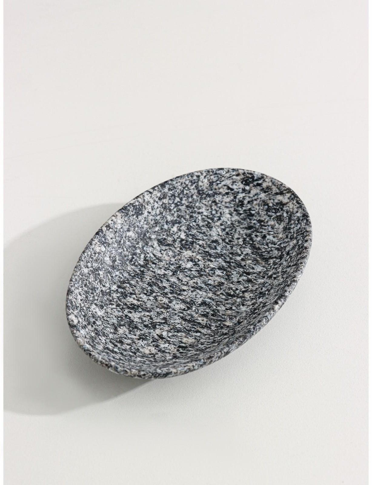 Набор аксессуаров для ванной комнаты Доляна «Гранит», 3 предмета (дозатор 350 мл, мыльница, стакан), цвет серый