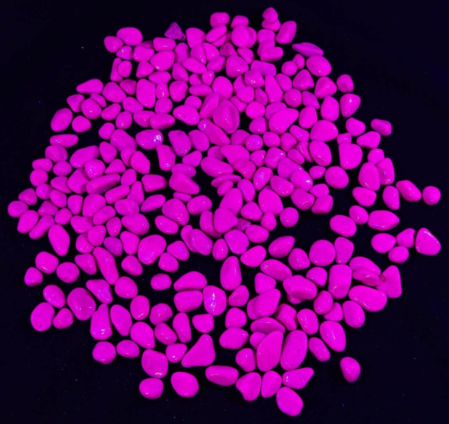 Грунт декоративный, флуоресцентный, пурпурный, 800 г , фр 8-12 мм