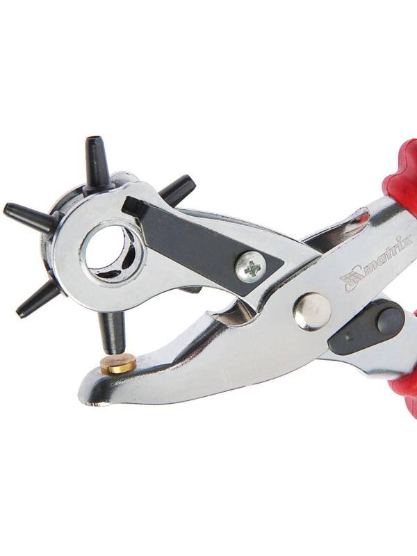 Просекатель (дырокол) для кожи и картона Matrix 18361, d=2.5-5 мм, двухкомпонентные рукоятки