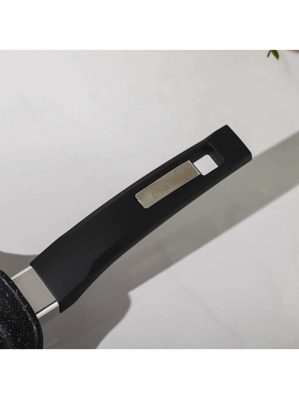 Сковорода блинная «Гранит Black», d=22 см, пластиковая ручка, антипригарное покрытие, цвет чёрный