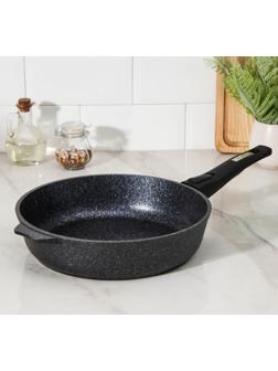 Сковорода «Гранит Star», d=28 см, съёмная ручка, антипригарное покрытие, цвет чёрный