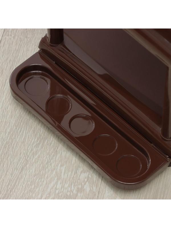 Полка для обуви, 5 ярусов, 48×31×83 см, цвет коричневый