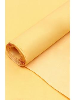 Бумага для упаковки, жатая, двусторонняя, однотонная, желтая, эколюкс, рулон 1 шт., 0,7 х 5 м