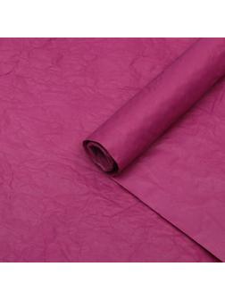 Бумага для декора и флористики, жатая, розовая, однотонная, двусторонняя, 