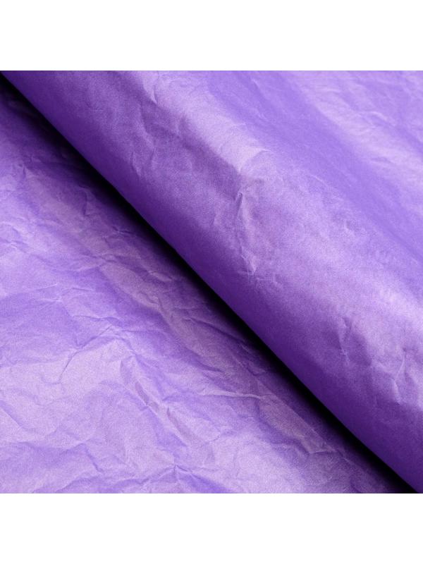 Бумага для упаковки, эколюкс, крафтовая, жатая, перламутровая, двухцветная, розовая, фиолетовая, двусторонняя, рулон 1 шт., 0,7 x 5 м