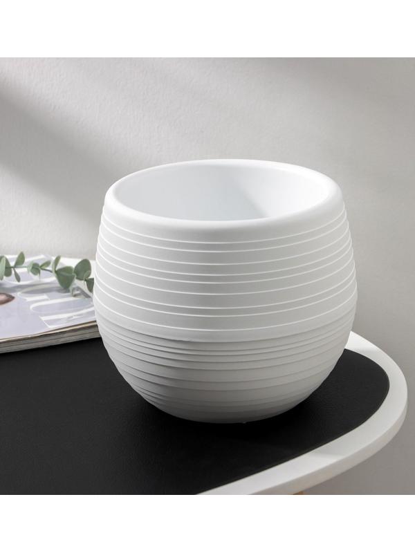 Горшок для цветов «Япония», 2 л, цвет белый