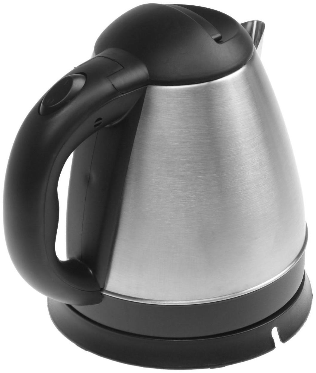 Чайник электрический ENERGY E-212, металл, 1.2 л, 1500 Вт, серебристый