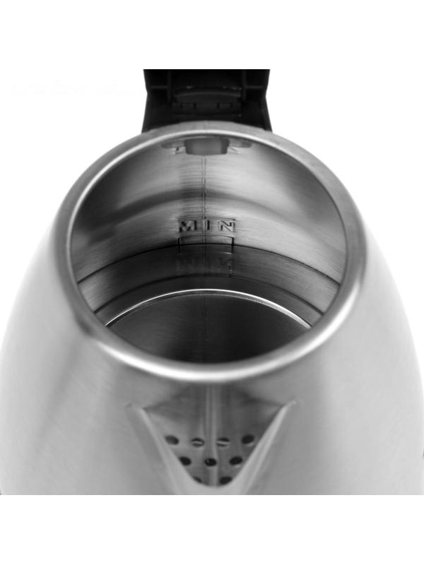 Чайник электрический ENERGY E-212, металл, 1.2 л, 1500 Вт, серебристый