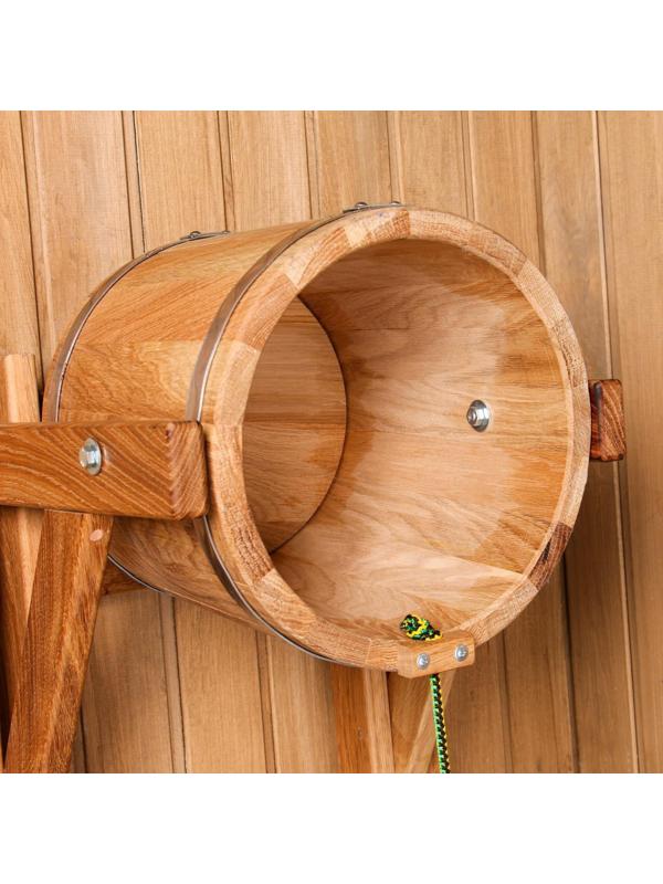 Обливное устройство из дуба, 15л, нержавеющий обруч