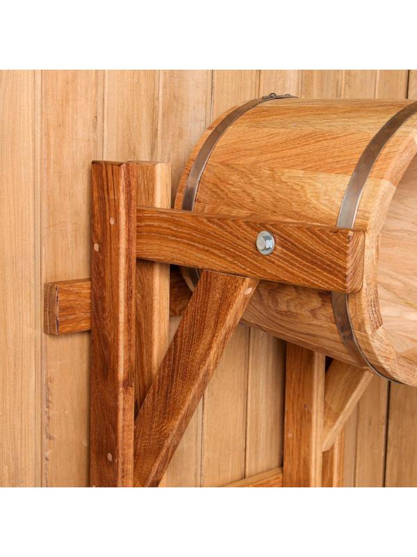 Обливное устройство из дуба, 15л, нержавеющий обруч