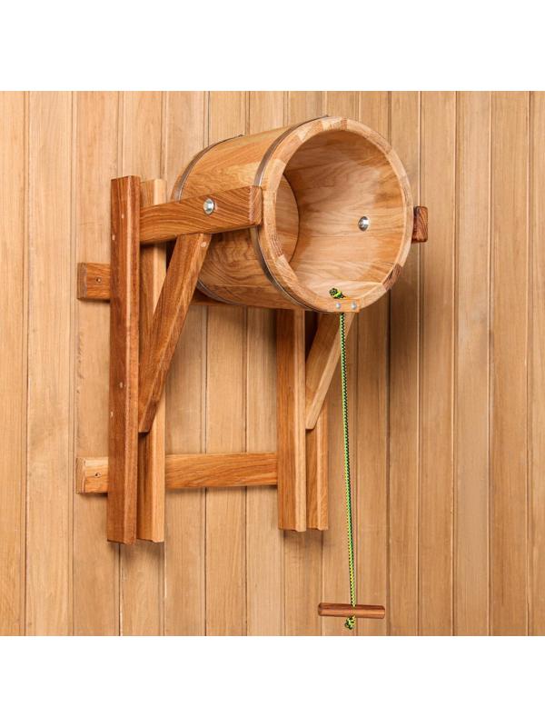 Обливное устройство из дуба, 15л, нержавеющий обруч