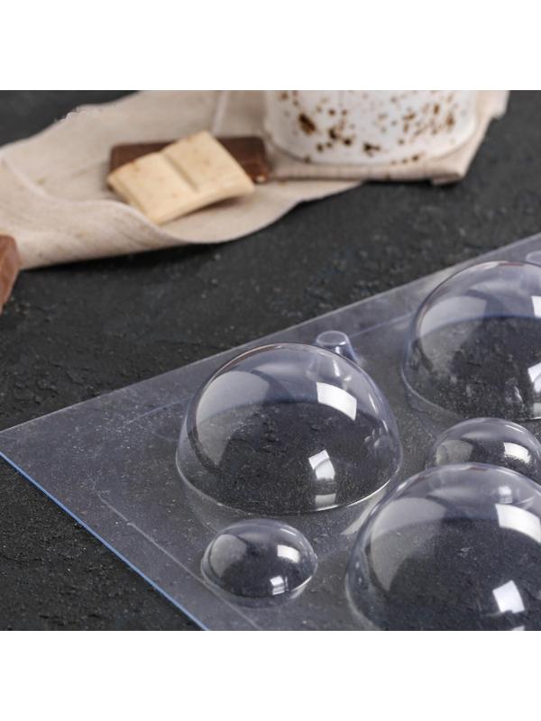 Форма для шоколада и конфет «Сферы», 6 см, цвет прозрачный