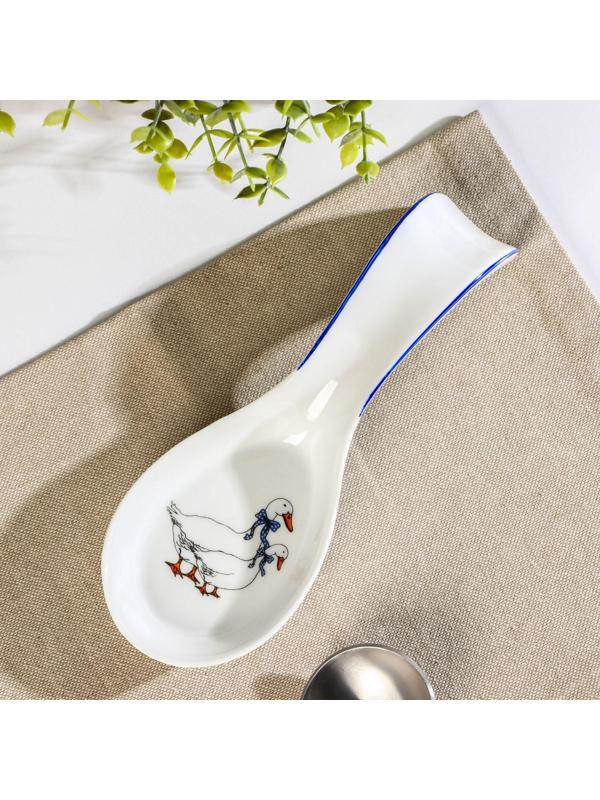 Подставка под ложку «Гуси», 20 см