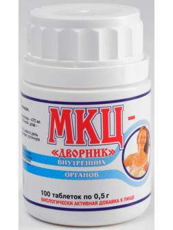 МКЦ «Дворник» 100 таблеток по 0,5 г